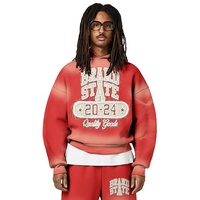 Ensemble de survêtement homme 2026 oversize écologique respirant avec sweat à capuche et pantalon de jogging, brodé, style streetwear, logo personnalisé, hiver