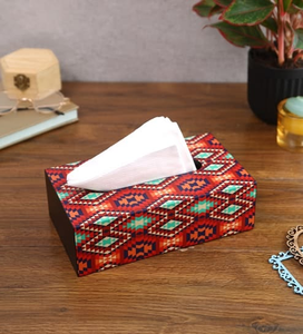 Handcrafted Custom Design Wood and MDF Printed Tissue Box for Home Decor and Hotel <b>Reception</b> <b>Counters</b> by blossom craft india - Product Image 1