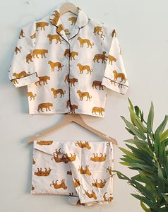 Conjunto de Pijamas Familiares 100% Algodón, Ropa de Dormir Estampada Tejida para Hombres, Mujeres y Niños, Suave y Transpirable - Product Image 6