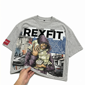 Camiseta Extra Grande Personalizada - Camiseta de Algodón de Alta Calidad para Hombre |   Camiseta con Estampado Personalizado de Estilo Urbano Único - Product Image 1