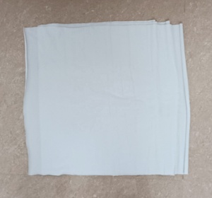 White 100% Cotton Knitted Disposable Mop Towels Eco-Friendly Breathable High Absorption Kitchen Floor Cleaning Cloth - Product Image 1