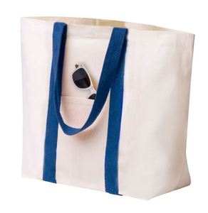 Bolsa de playa informal de lona, bolsa de verano para uso diario, bolsa de playa grande de lona, tamaño familiar, bolsa de viaje a bajo precio por exportador - Product Image 3