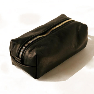 Premium Leather <b>Men</b> Travel Toiletry Bag Dopp Shaving Kit Organizer Travel Kit <b>Pouch</b> Bag for for <b>Men</b>. - Product Image 2