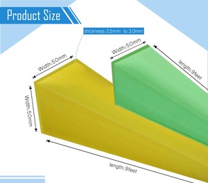 Profilé d'angle en PVC imperméable et écologique pour usage hospitalier, protection des bords des murs et décoration intérieure - Product Image 4