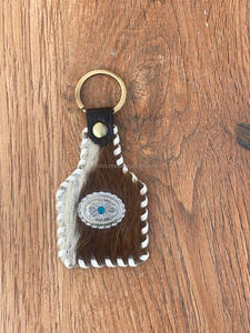 Nouvel arrivage de porte-clés stylisés en cuir cousus porte-clés Offre Spéciale en cuir véritable porte-clés de luxe en cuir de forme unique - Product Image 5