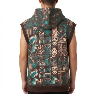 Men <b>Sleeveless</b> <b>Hoodies</b> Custom Cotton Pullover Hooded Casual Gym Training Athletic Streetwear Apparel Breathable Fabric - Product Image 4