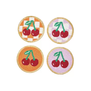 Artisan Decorative <b>Bead</b> Table <b>Coasters</b> Durable Custom Design for Wedding Decor Cartoon Style - Product Image 3