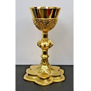 Elegant Religious Metal Chalice And Ciborium <b>Set</b> For Church Altar Decoration And Sacred Worship Activities2 - Product Image 2