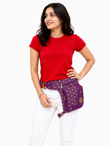 Pochette de voyage antivol en toile de coton de qualité supérieure, légère, avec sangle de taille confortable, durable pour la randonnée et la vie quotidienne - Product Image 6