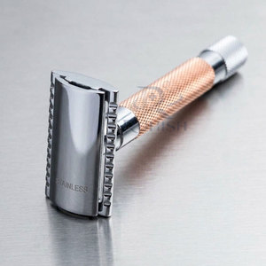 Nouvelle Arrivée Rasoirs Jumeaux en Acier Inoxydable Légers Rasoir Manuel Homme Soin Lisse Conception de Poignée Confortable Usage Quotidien - Product Image 2