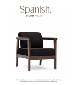 Sillón Moderno de Madera Maciza Tapizado, Sillón de Descanso con Asiento Profundo para Sala de Estar, Dormitorio, Hotel - Product Image 1