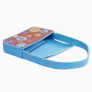 Beaded Shoulder <b>Bags</b> for Women, Girls Evening Purse Floral Embroidery Bohemian Women's Shoulder Glass Beaded Handbag Wholesale - Product Image 3