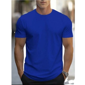 T-shirt unisexe de haute qualité 100 % coton 2025 avec logo personnalisé imprimé, col rond uni en tissu tricoté, logo unisexe - Product Image 4