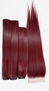 Lots de Cheveux Raides en Gros avec Frontale en Dentelle HD 13x4, Couleurs Personnalisées Disponibles - Product Image 2