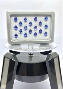 Tanzanite naturelle ovale facettée de qualité AAA, traitée thermiquement, pierre précieuse en vrac bleu violet pour bague et pendentif - Product Image 3