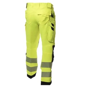Pantalons de travail haute visibilité personnalisés, pantalons cargo avec bande réfléchissante, logo personnalisé, polyester, résistants à l'eau, certifiés CE - Product Image 5