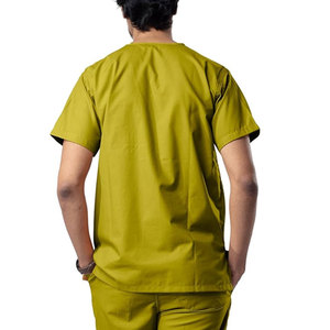 Meilleures ventes : Ensembles d'uniformes médicaux pour hommes en 100% coton de haute qualité, avec détection d'aiguilles, couleur et logo personnalisables - Product Image 4