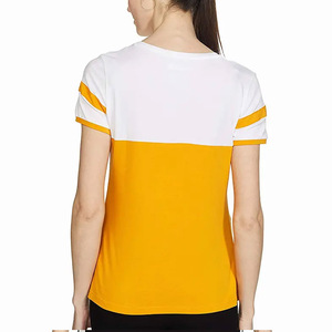 Camiseta de Manga Corta para Mujer, Cuello Redondo, Color Azul Marino, 100% Algodón, Transpirable, Color Sólido, Uso Casual, Secado Rápido, en Venta Online - Product Image 6