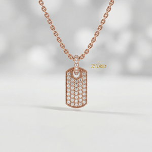 Collar con Colgante de Cadena de Eslabones Chapado en Oro de Plata de Ley con Diamantes Símbolo de la Eternidad para Mujer, Regalo de Lujo para Compromiso, Boda o Novia - Product Image 2