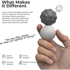 Set di 6 Grandi Cubi Magnetici in Silicone, Divertente Regalo per Adulti e Adolescenti, Ideale per le Calze di Natale - Product Image 3