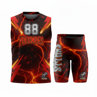 Ensembles d'uniformes de football américain 7v7 personnalisés en gros – Maillot de compression sans manches à capuche respirant et anti-humidité