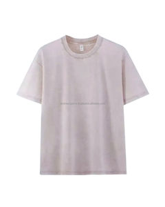 T-shirt à motif brodé avec lettrage formel pour homme 100% coton tricoté sérigraphie solide style court - Product Image 2