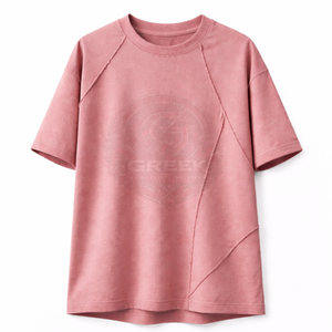 เสื้อยืดแขนสั้นผู้ชายไซส์ใหญ่ ผ้าฝ้ายนุ่ม ระบายอากาศ แห้งเร็ว ทรงหลวม สไตล์สตรีทแวร์ เสื้อผ้าลำลอง ผู้ผลิตเสื้อผ้า - Product Image 1