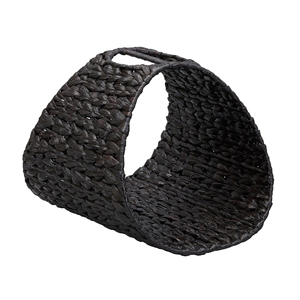 Handwoven Water Hyacinth <b>Storage</b> <b>Basket</b> Tunnel Shape Wicker Organizer Decorative <b>Basket</b> Natural Eco Friendly Home <b>Storage</b> - Product Image 1