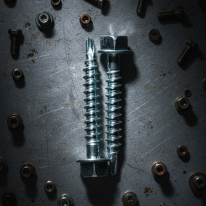 Vis autoperceuse à tête hexagonale PDC / Vis autotaraudeuse galvanisée en acier au carbone classe 4.8 et 6.8, filetage grossier en pouces - Product Image 1