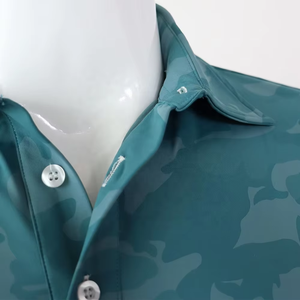 เสื้อกอล์ฟและตกปลาผ้าคุณภาพสูงสำหรับผู้ชาย ระบายอากาศได้ดี ทนทาน เย็นสบาย แบบซับลิเมชั่น  รับผลิตตามสั่ง ราคาส่งถูก - Product Image 6