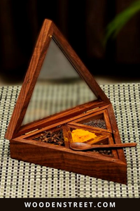 Custom Logo Home And Kitchen Ware Wooden Masala <b>Spice</b> Salt <b>Box</b> - Product Image 5