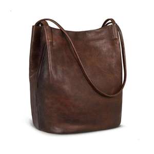 Bolsos de Mano Ecológicos de Cuero de Búfalo Auténtico, Gran Capacidad, Cierre de Cremallera, Duraderos y Modernos para Mujer - Product Image 3