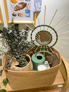 Simple Brown Storage <b>Basket</b> For Daily Use Organizer Home Bathroom Bedroom And Easy Access Storage Solution From India - Product Image 4