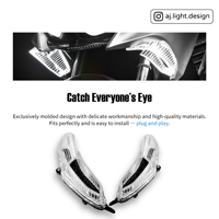 Sistema de Iluminación Delantera LED AJ LIGHT DESIGN con Luz de Señal de Giro de Doble Flujo (Modelo AJF1-TUL) para Force
