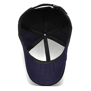 6-Panel Baseball Cap with Contrast Color Panels and Button Unisex Fitted Golf Cap for Casual Wear Summer - Product Image 3
