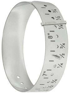 Stainless Steel <b>Ring</b> Sizer Measuring Tool Round Shape For Jewelry Making 7 To 8 Inch <b>Size</b> Gauge - Product Image 2