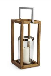 Lanterne à bougie en bois moderne faite à la main - Écologique - Personnalisable - Décoration intérieure pour Noël, la Saint-Valentin et les mariages - Product Image 4