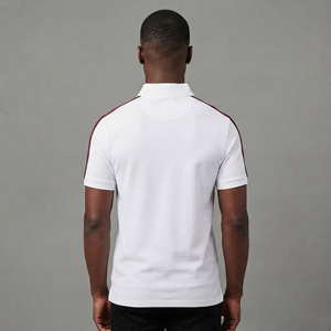 Camiseta Polo Clásica de Algodón para Hombre, Estilo Casual Diario, OEM, Marca Privada, 240 GSM, Tela Suave al Tacto, Fabricante SmartLabel - Product Image 4