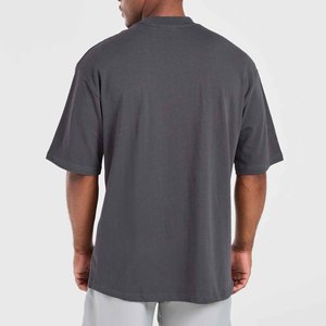 T-shirt tricoté 100 % coton moderne pour homme, décontracté, à manches courtes, en tissu respirant, col rond, confortable pour le quotidien et la gym – En promotion - Product Image 2
