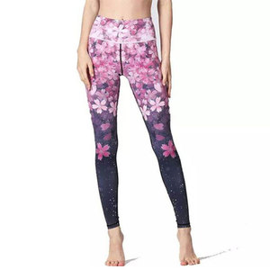 Leggings de Yoga de Cintura Alta Elástica para Mujer, Ecológicos, Transpirables, de Secado Rápido, en Spandex y Poliéster, Ropa Deportiva - Product Image 1