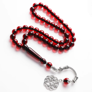 High Quality Resin Tasbih <b>Rosaries</b> for Muslim Prayer and Ramadan Reflection Handcrafted Colorful Pocket-Friendly Portable Round - Product Image 4