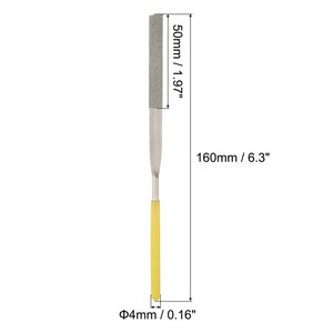 3x140mm 150mm grain taille 150 outils à main limes en acier au diamant pour la finition des pierres précieuses classe céramique - Product Image 4