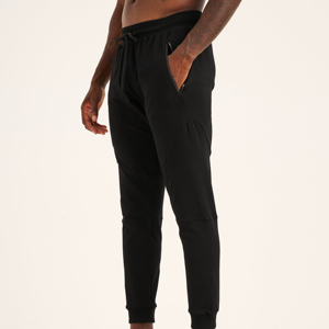 Pantalon de survêtement personnalisé en gros avec logo et texte, pantalon de sport pour homme, pantalon de jogging de voyage à taille élastique et cordon de serrage - Product Image 3