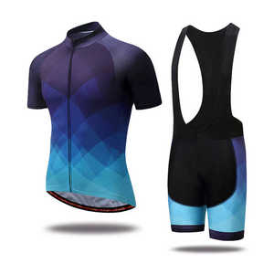 Ensemble maillot et short de cyclisme pour homme, respirant, manches courtes, kit vélo en Spandex et Polyester, impression par sublimation, tenue de cyclisme pour adulte - Product Image 5