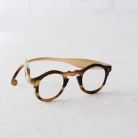 Monturas de Gafas de Sol Curvas y Gruesas Hechas a Mano con Cuerno de Búfalo para Hombre y Mujer, Gafas Ecológicas Grabadas - PERFECT ENTERPRISES PE-HE-0039