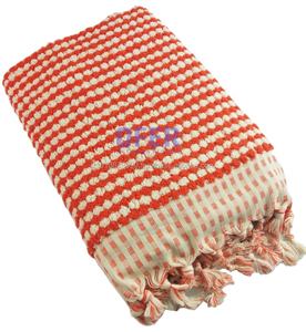 Serviettes turques tissées à la main, serviettes colorées à pompons, artisanat traditionnel, atelier Denizli Turquie Buldan - Product Image 1