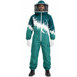 Combinaison d'apiculteur anti-piqûres à trois couches en maille ultra-ventilée, uniforme complet d'apiculture avec voile de protection - Product Image 2