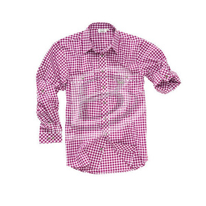 Traditional German Bavarian Oktoberfest Casual Shirts Men 100% Cotton Broadcloth <b>Long</b> <b>Sleeve</b> Checkered Pattern Turn-down Collar - Product Image 5