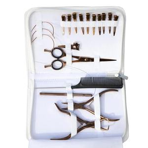 Kit de herramientas multifuncionales para extensiones de cabello para salón de belleza, juego de accesorios profesionales para extensiones de cabello con estuche de almacenamiento - Product Image 4