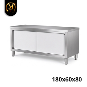 Armario de Cocina de Gran Capacidad y Alta Calidad, con Puertas Corredizas de Acero Inoxidable Resistente, para Almacenamiento en Restaurantes y Servicios de Catering - Product Image 4